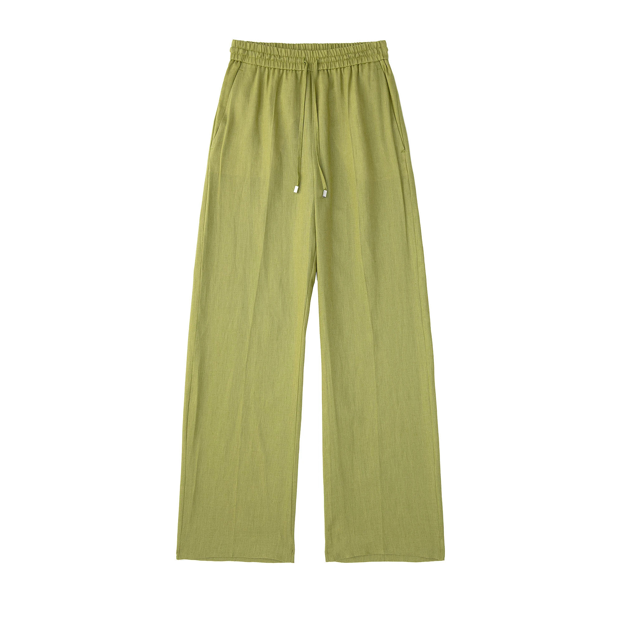 7 colorway drawstring waist solid color hot sale casual fashion long pants for women