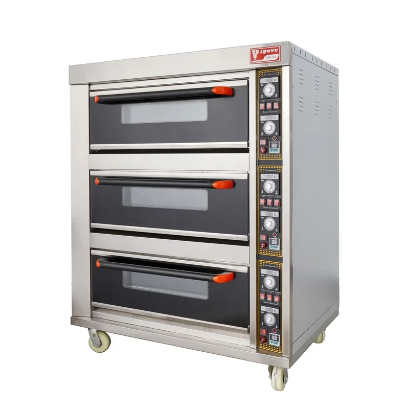 CE certificated bakery equipment electric oven bakers price pizza oven machine for bread pizza loaf baking
