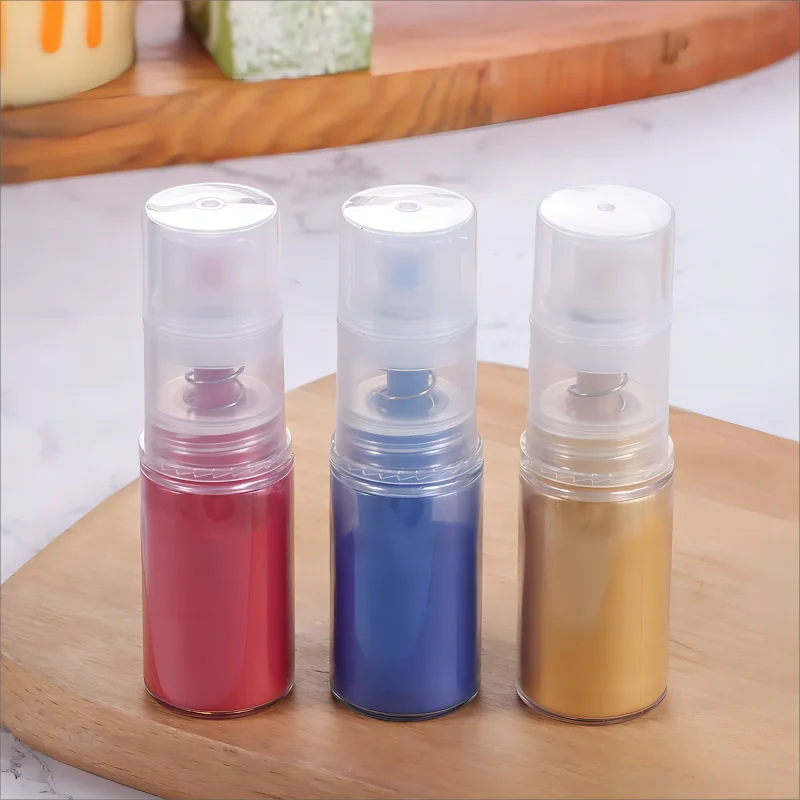 Pearlized Edible Shimmer Glitter Dust Pump Spray for Gumpaste Cookie Dessert Cupcake