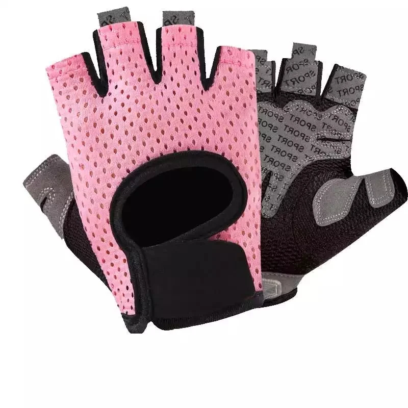 Summer Fitness Gloves Gym Weightlifting Cycling Yoga Bodybuilding Training Thin Breathable Non-slip Half Finger Gloves