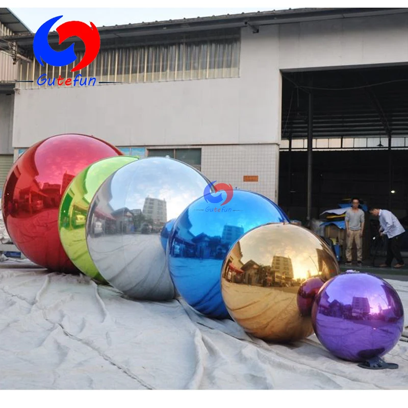 Competitive price Hanging decoration gold silver red inflatable mirror balloon mirrored disco balls mirror balls wholesale