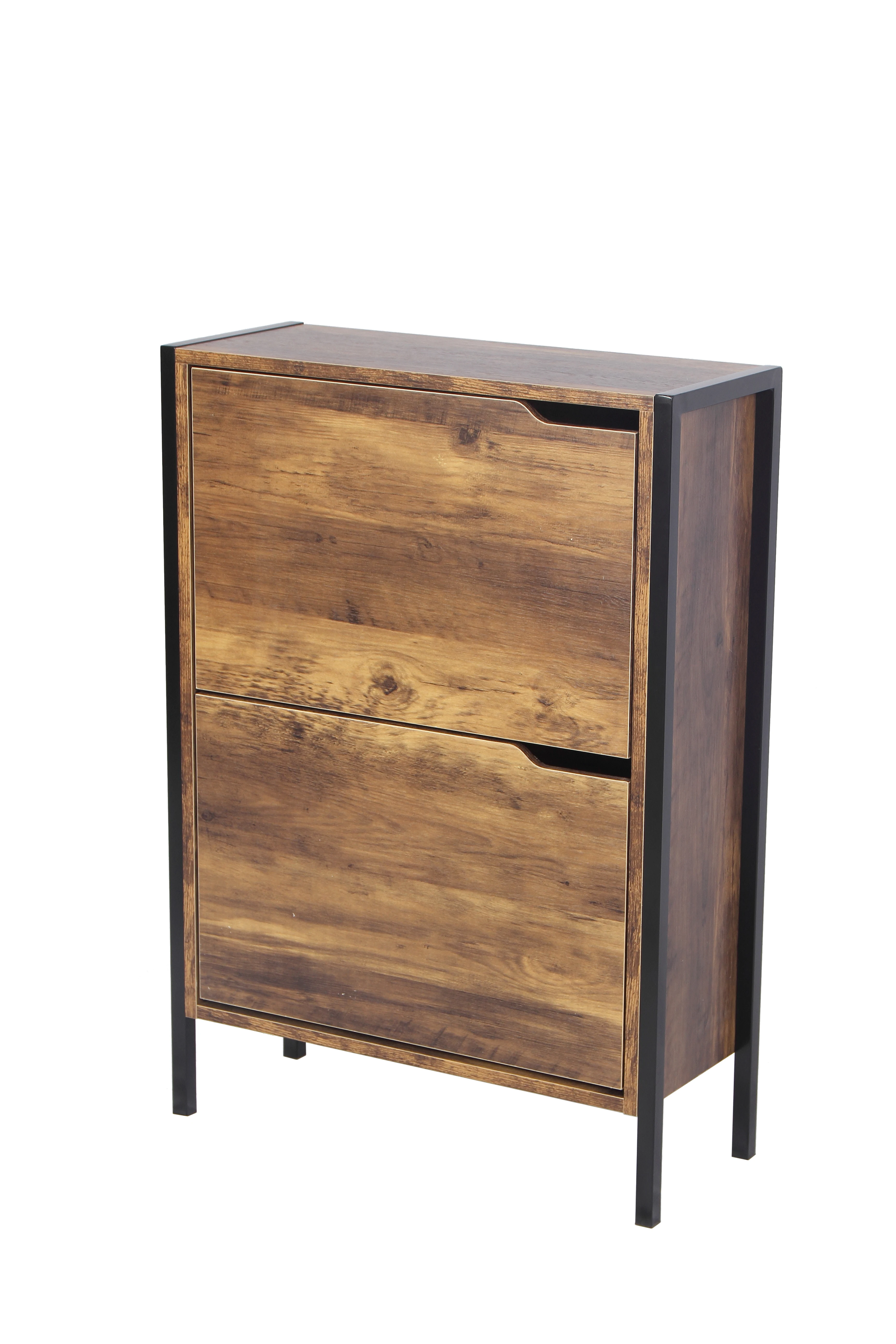 Wooden side  storage organizer sideboard cabinet with shelf modern design