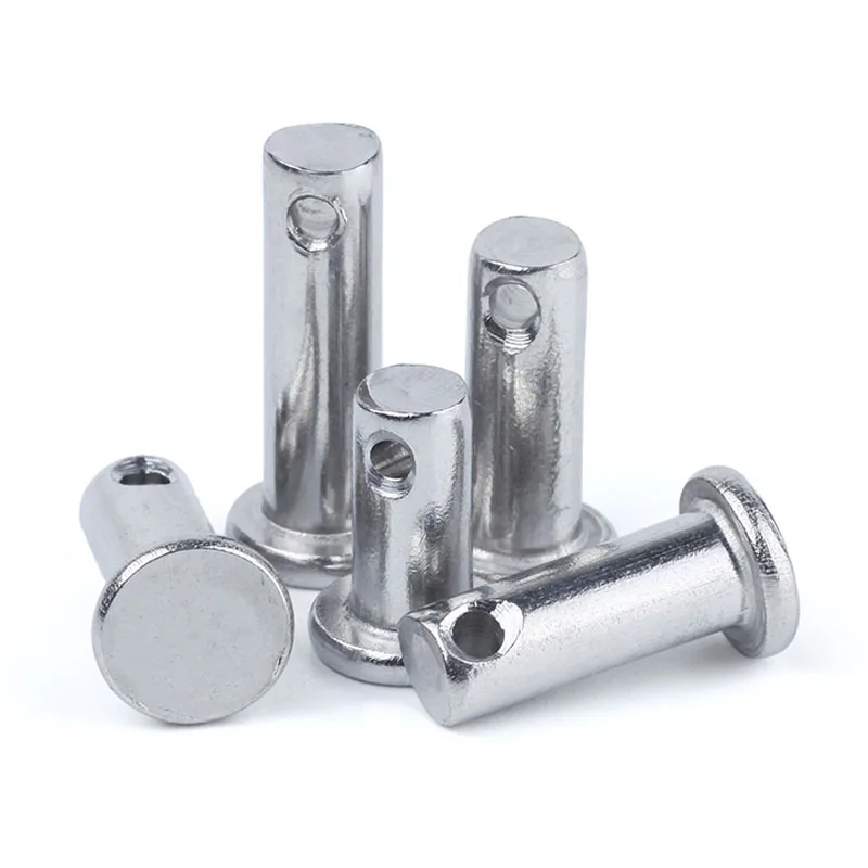 M6 M8 M10 Stainless Steel SS304 316 316L A2 A4 70 80 Polishing Passivate Clevis Pins With Small Head Without Head With Hole