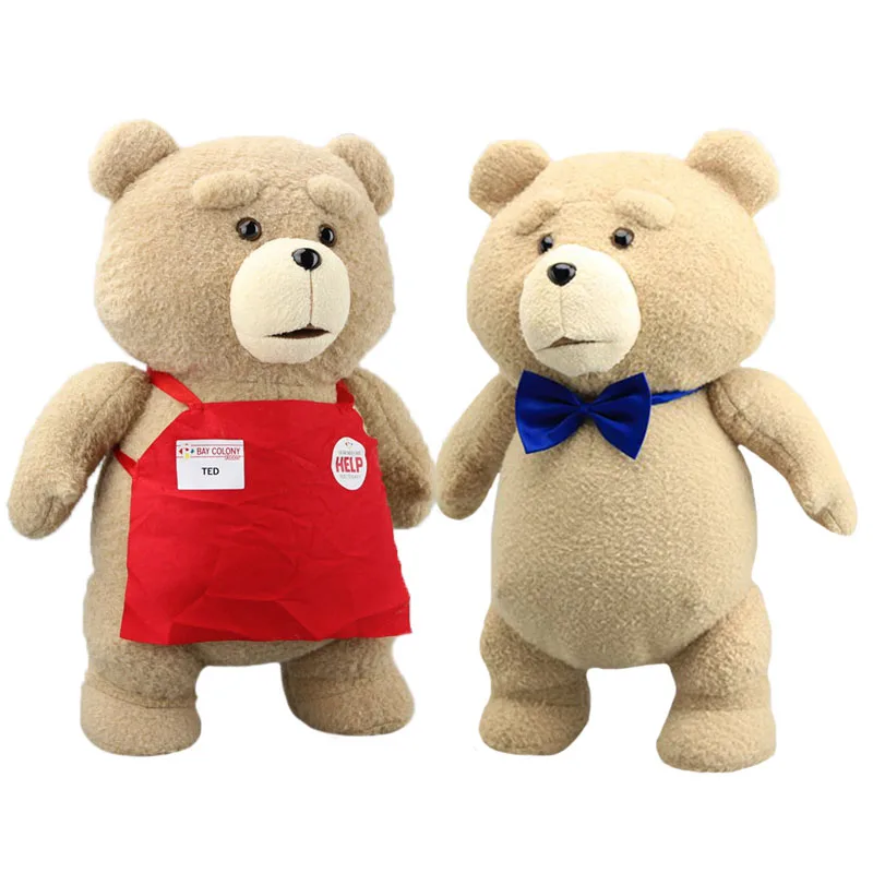 A875 46cm TED Plush Movie Teddy Bear 2 Plush Doll Toys In Apron styles Soft Stuffed Animals Plush Toys Animal Dolls for Kids