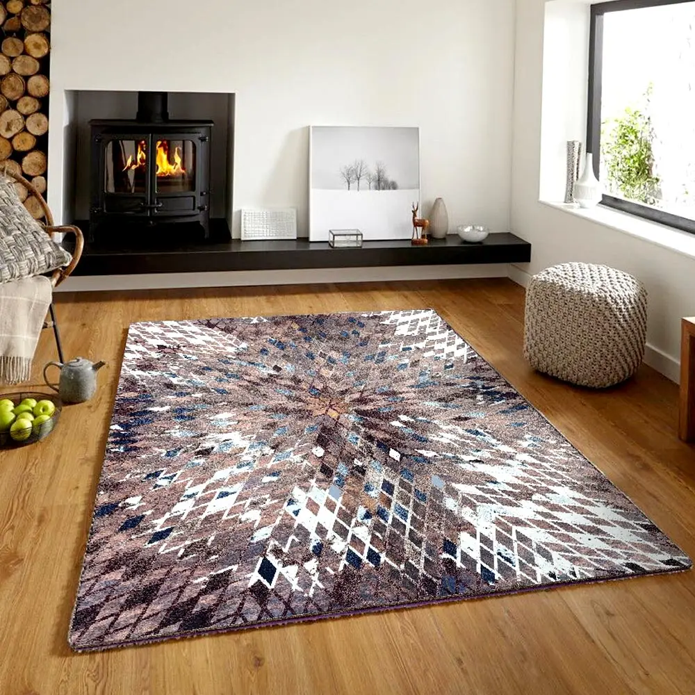 Chinese  Hot sale Wholesale Patchwork Leather Carpet High Quality Customized Colour Cowhide Rug