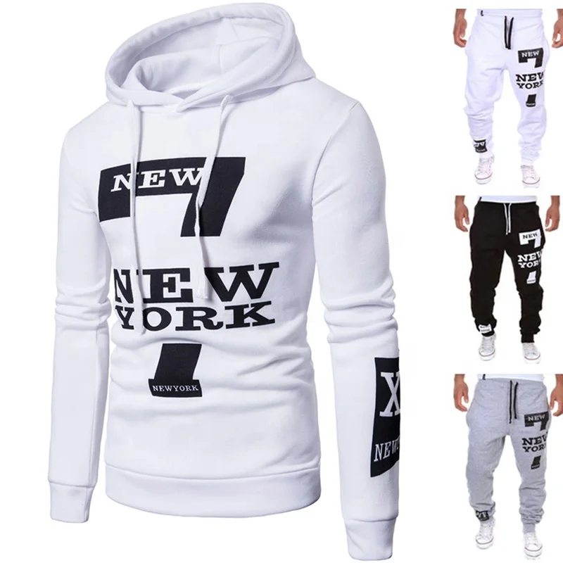 wholesale outdoor sport gym fitness sets men sportswear tracksuit men  two piece set hoodies tracksuits