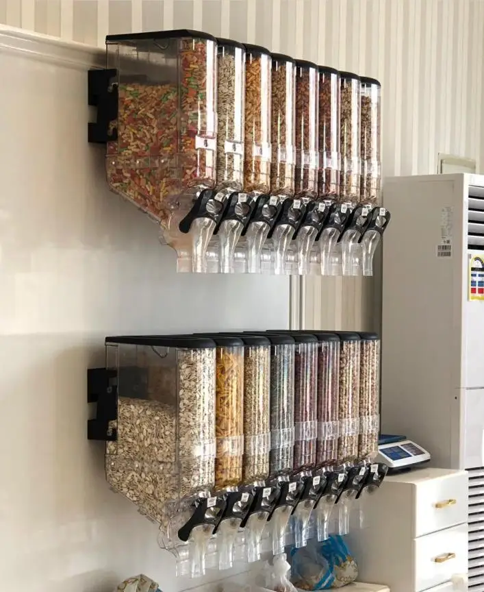 Coffee Bean Dispenser With Scoop cereal dispenser rectangular Coffee Bean Dispenser