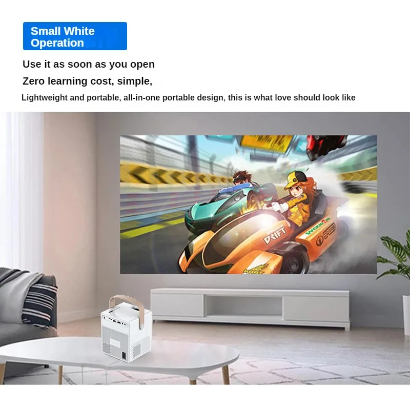 COOLPROJECTOR CY402 6000 Lumens Short Throw Smart Home Wifi Portable Dlp 4k Pocket Beam Mini Projector