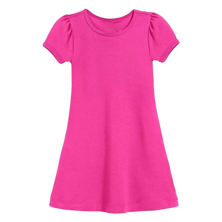 Sweet Summer baby Dress for Little Girl Korean Bubble Sleeve Princess Skirt Large Sweep Sleeveless Style ODM Supply