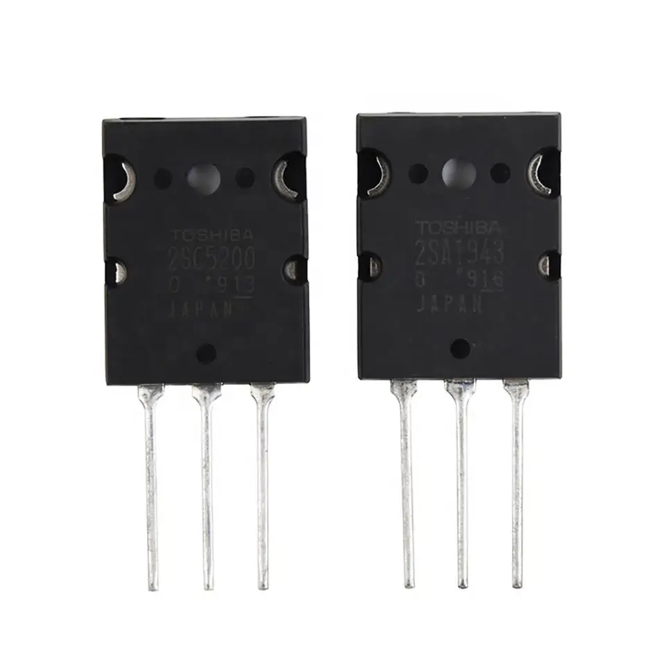ORIGINAL mosfet transistor IC A1943 C5200 2sa1943 2sc5200 2sa909 Audio Pair 2sa 1943 sc5200 5200 in stock Bipolar Transistors