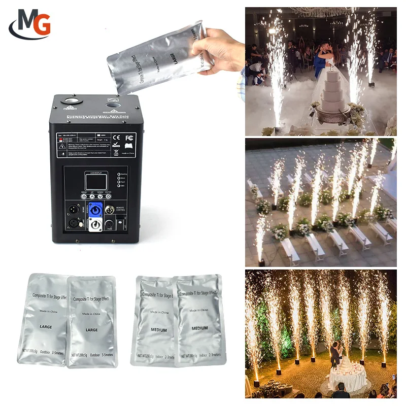Mglight Indoor Outdoor 200g Small Bag Cold Spark Fireworks Composite Titanium Ti Powder for Cold Spark Machine