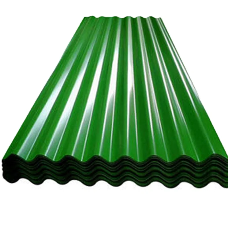 Cold Rolled RAL6063 0.12-0.8mm Color Coated Roofing Sheets Galvanized Corrugated Board