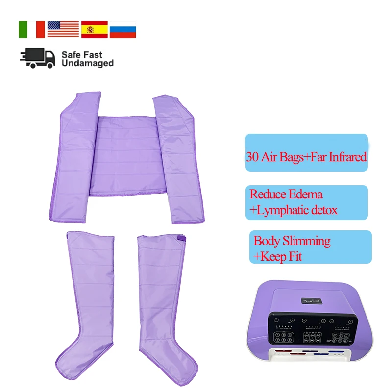 30 airbags pressotherapy lymphatic drainage machine body slimming pressotherapy device