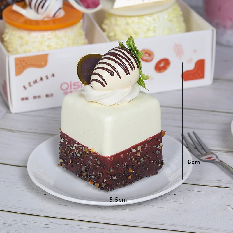 Simulation Mousse Cake Dessert Model Sweet Simulation Fruit Cream Cake