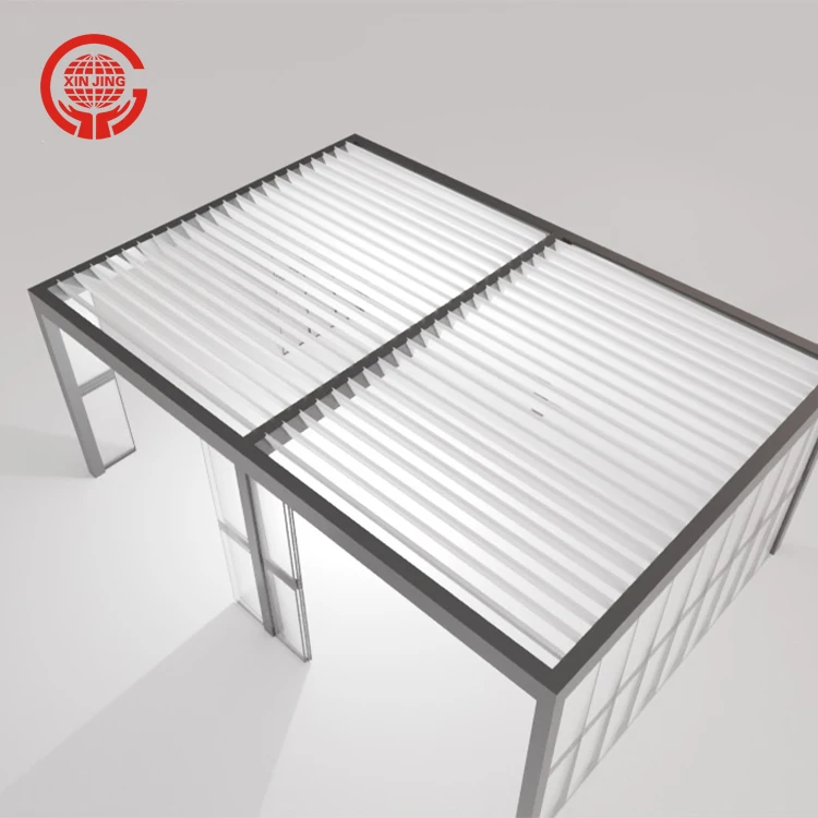 3X3M Electric Waterproof Louver Roof System Kits Outdoor Gazebo Garden Bioclimatic Aluminium Pergola