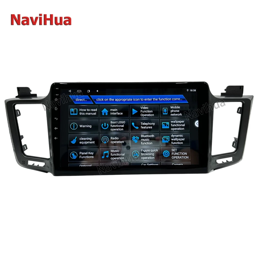 Navihua 10 Inch Android Car Radio For Toyota RAV4 2006-2016 Touch Screen Carplay Android Auto GPS Head Unit Monitor New Upgrade