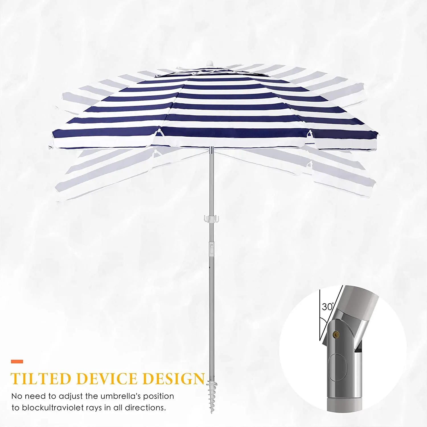 Уличный пляжный солнцезащитный зонт, Индивидуальный размер, цвет 180 см, 8 ребер, полиэфирная тафта, фабрика, OEM, пляжный зонт с наклоном