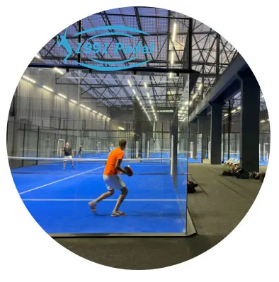 1991 Hot Sale Custom indoor and Outdoor Panoramic Padel Court Ball Sport Equipment Tennis Court