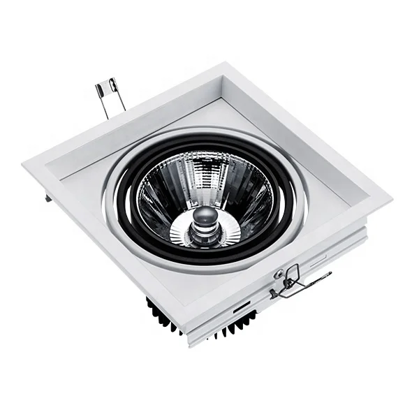 
AR111 COB 30w recessed led grille lighting 85-265v 2400lm led panel light 