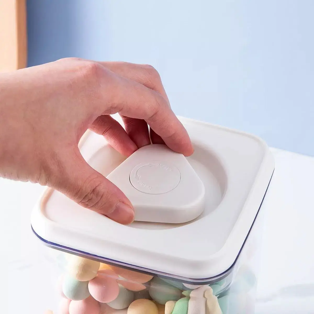 2400ml BPA Free Plastic Airtight Food Storage Container Set Leakproof Sealed Coffee Bean Jar Dry Candy Cookie Sugar Storage Food