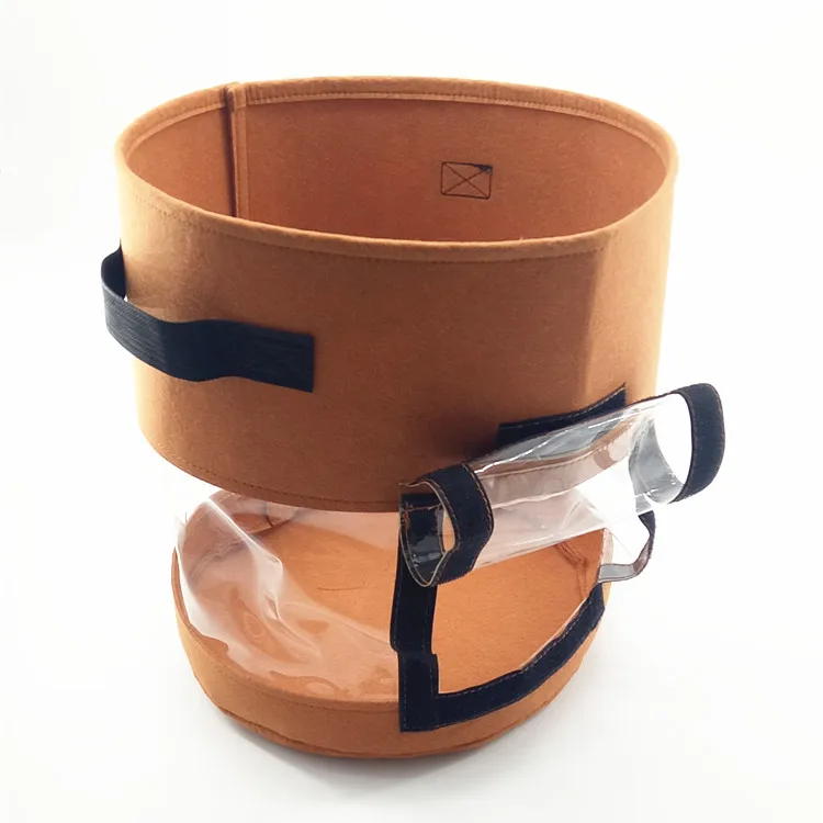 Hot Sale Nursery Aeration Fabric Round Grow Pots Fiber Planting Bags Garden Potato Mushroom Felt Planter Grow Bags