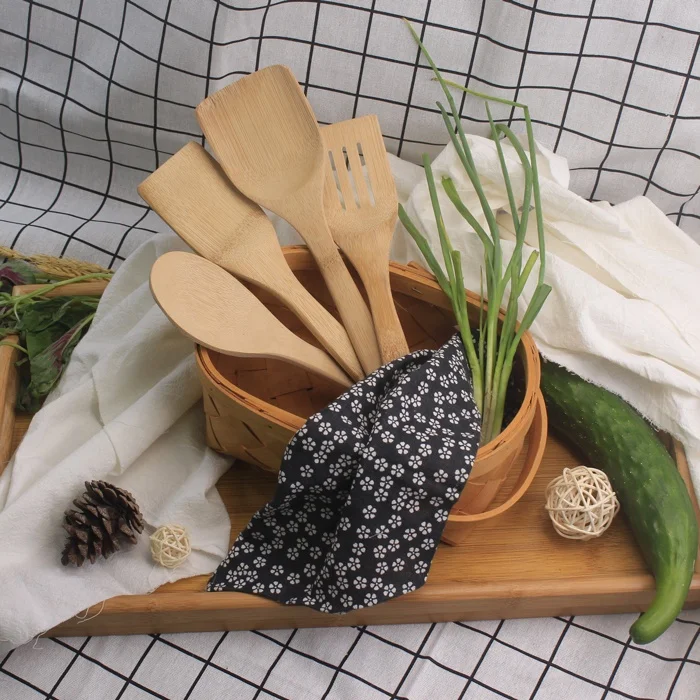 4 шт. набор кухонных принадлежностей из бамбука