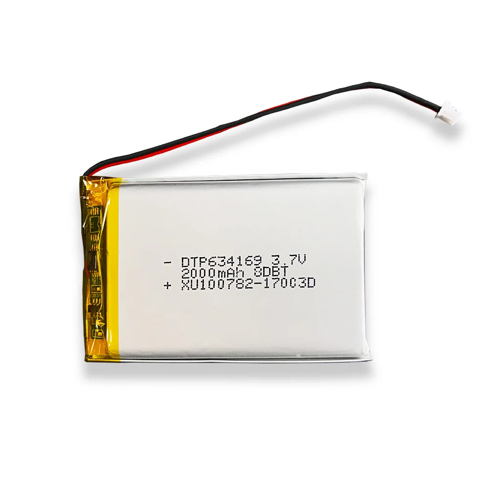 KC перечислен dtp 634169 2000mah Подогрев перчатки батарея 3 7
