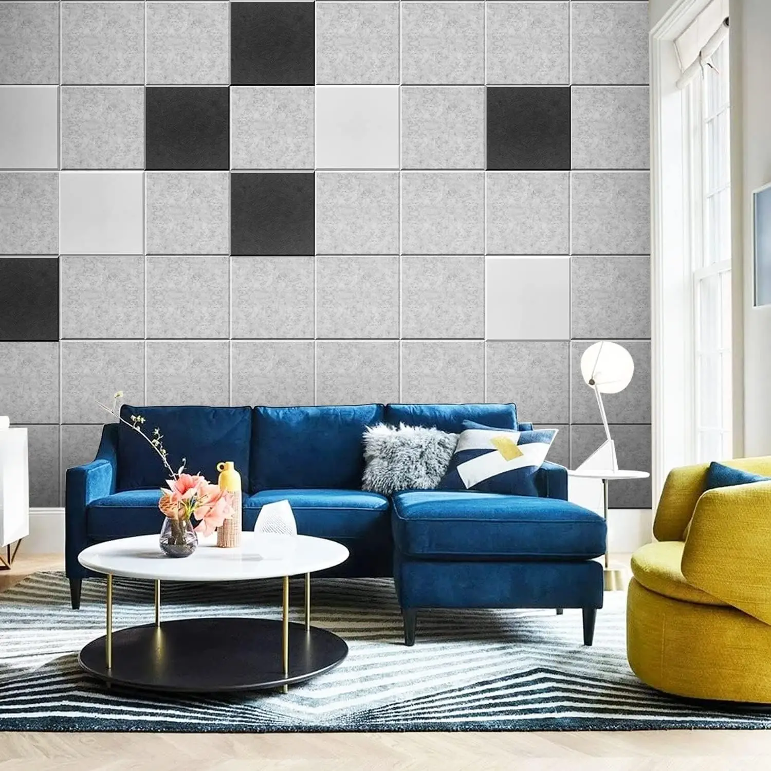 polyester soundproof wall panels High Density pet felt acoustic panel for theater room cinema building kids room