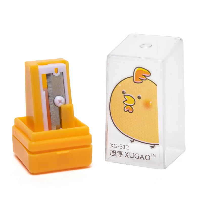 
patent baby kid safe cute cartoon chicken lion monkey wholesale Factory Manual School Kids Stationery Pencil Sharpener 