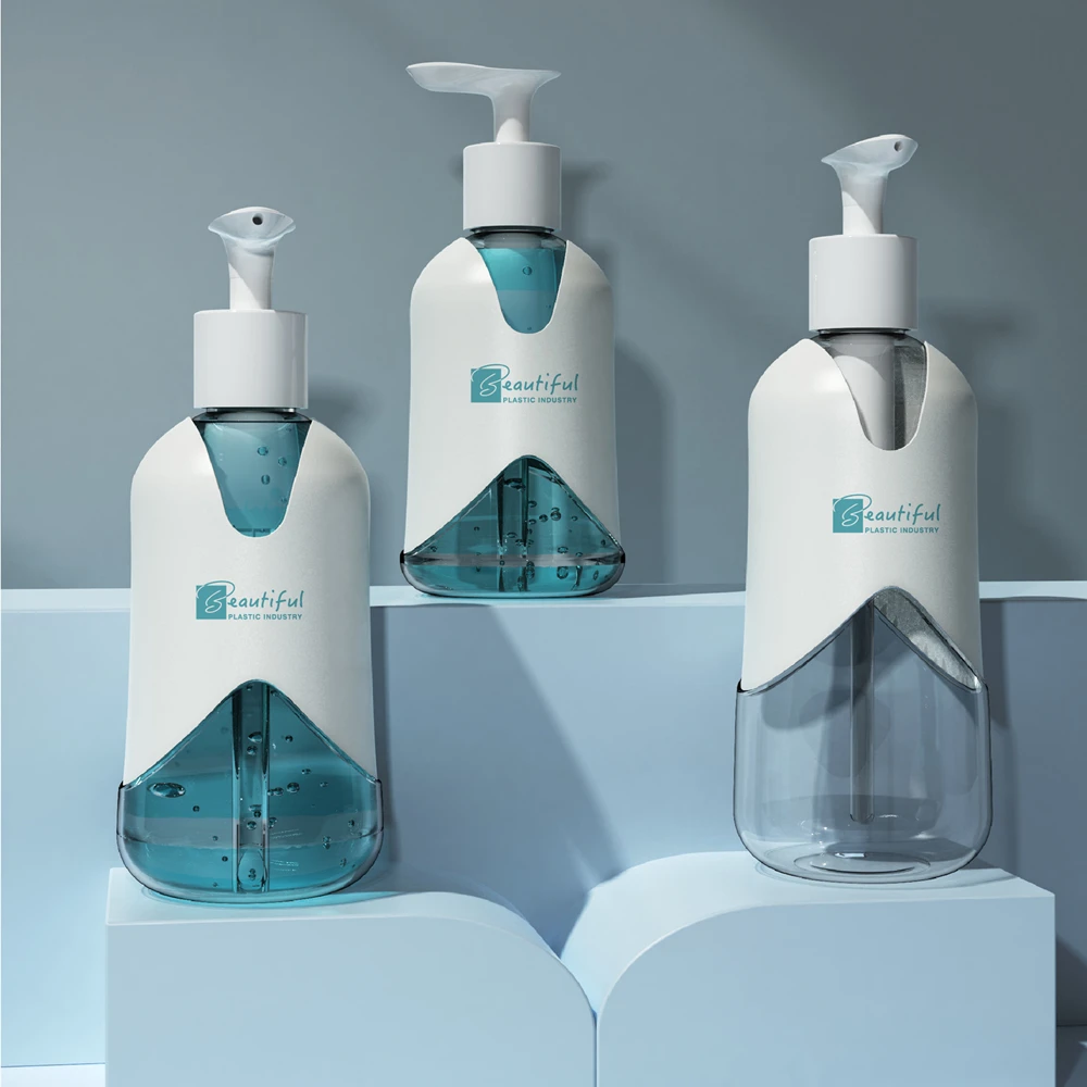 300ml  400ml 500ml Empty shampoo Cosmetics Container Dispenser Personal Care Liquid Soap Packaging Plastic bottles