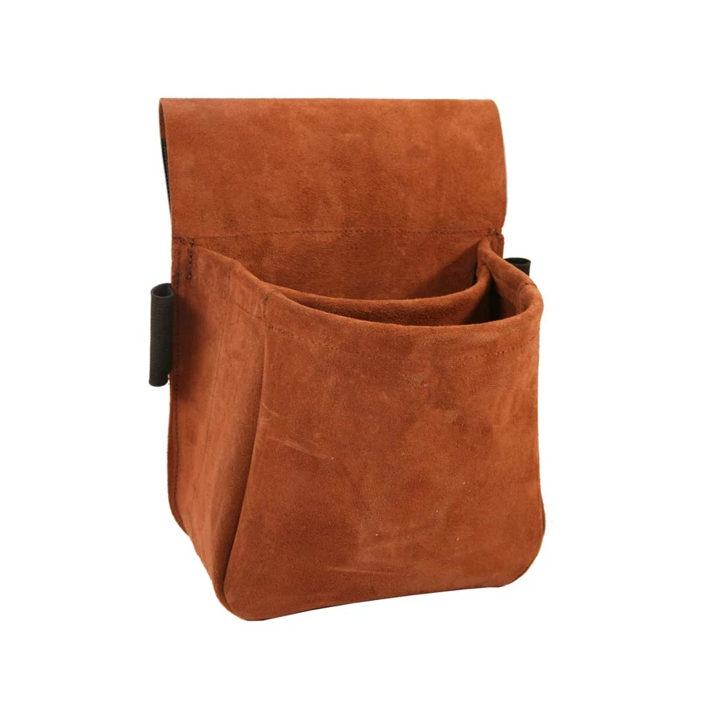 Custom  Suede Leather Shell  Pouch Trap/Skeet Bag Trade Assurance OEM