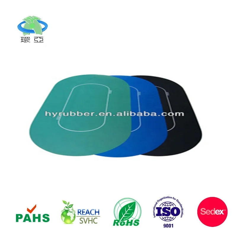 Guaranteed Quality Proper Price Custom Rubber Texas Poker Table Gambling Mat