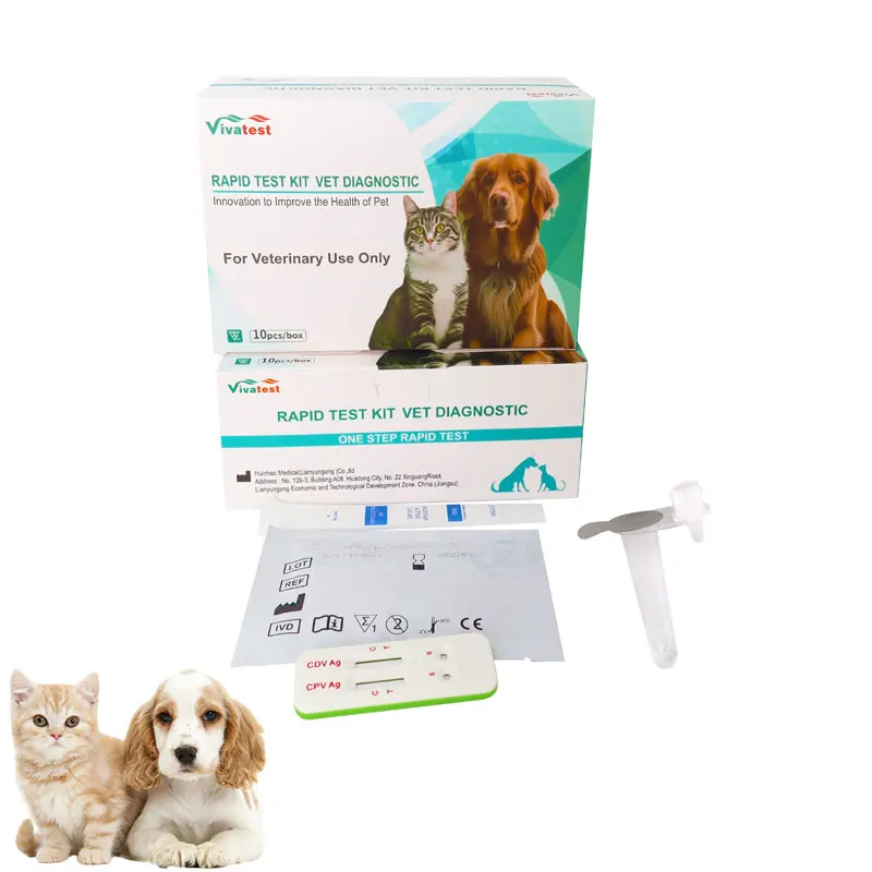 Veterinaria Pet CPV CDV Ag Vet Parvo Virus Distemper собачий Cdv Parvovirus набор для экспресс-тестирования собак