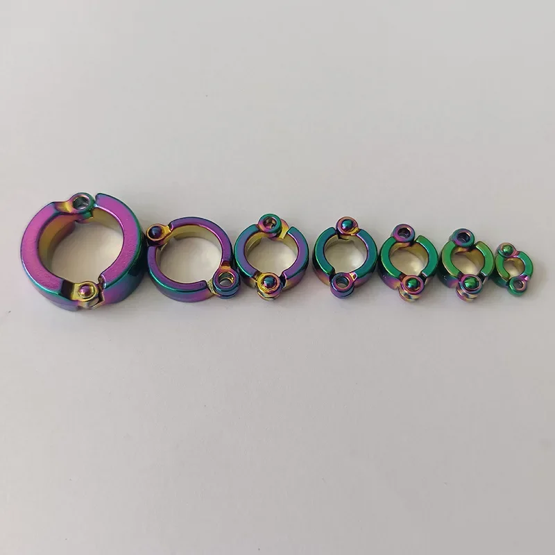 Parrot Foot Rings Metal Pet Bird Leg Rings Outdoor Fly Training Activity Anti-Lost Opening Clip Leash Accessories 4-15mm