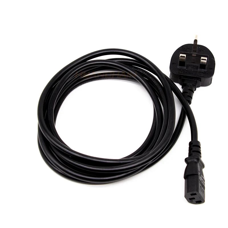 UK BS1363 to C13 Power Cord 1.8m Fused Laptop Cable for Industrial Equipment for Britain England UK Plug