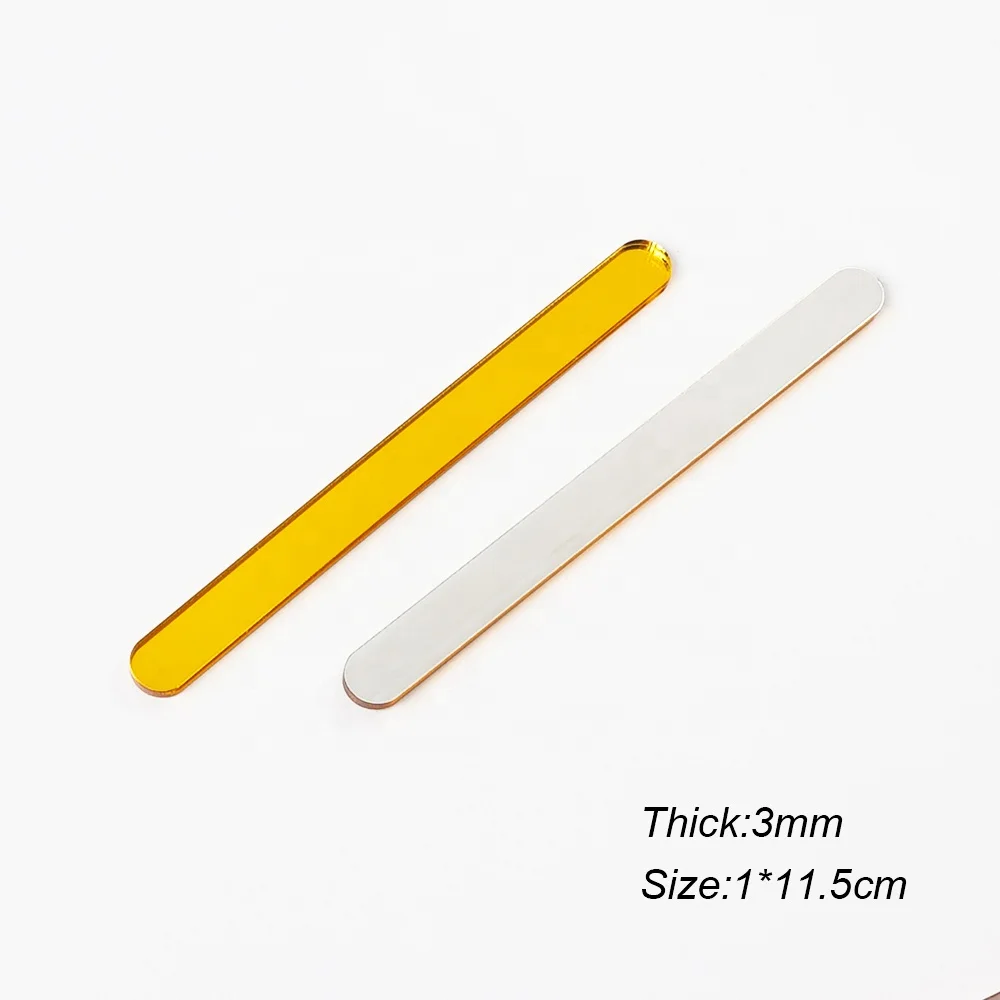 Acrylic Cake Popsicle Sticks Reusable Mirror Mini Ice Cream Stick  Healthy Snacks for Party Festival Diy Ice Cream