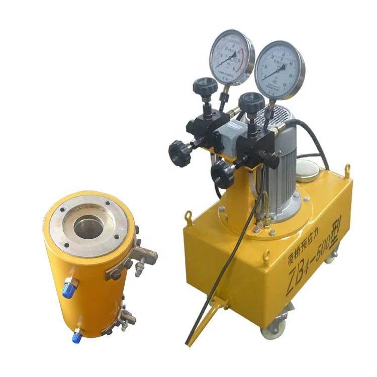 YCW Series Hydraulic Prestressed Post Tension Double Acting Stressing Hollow Jack