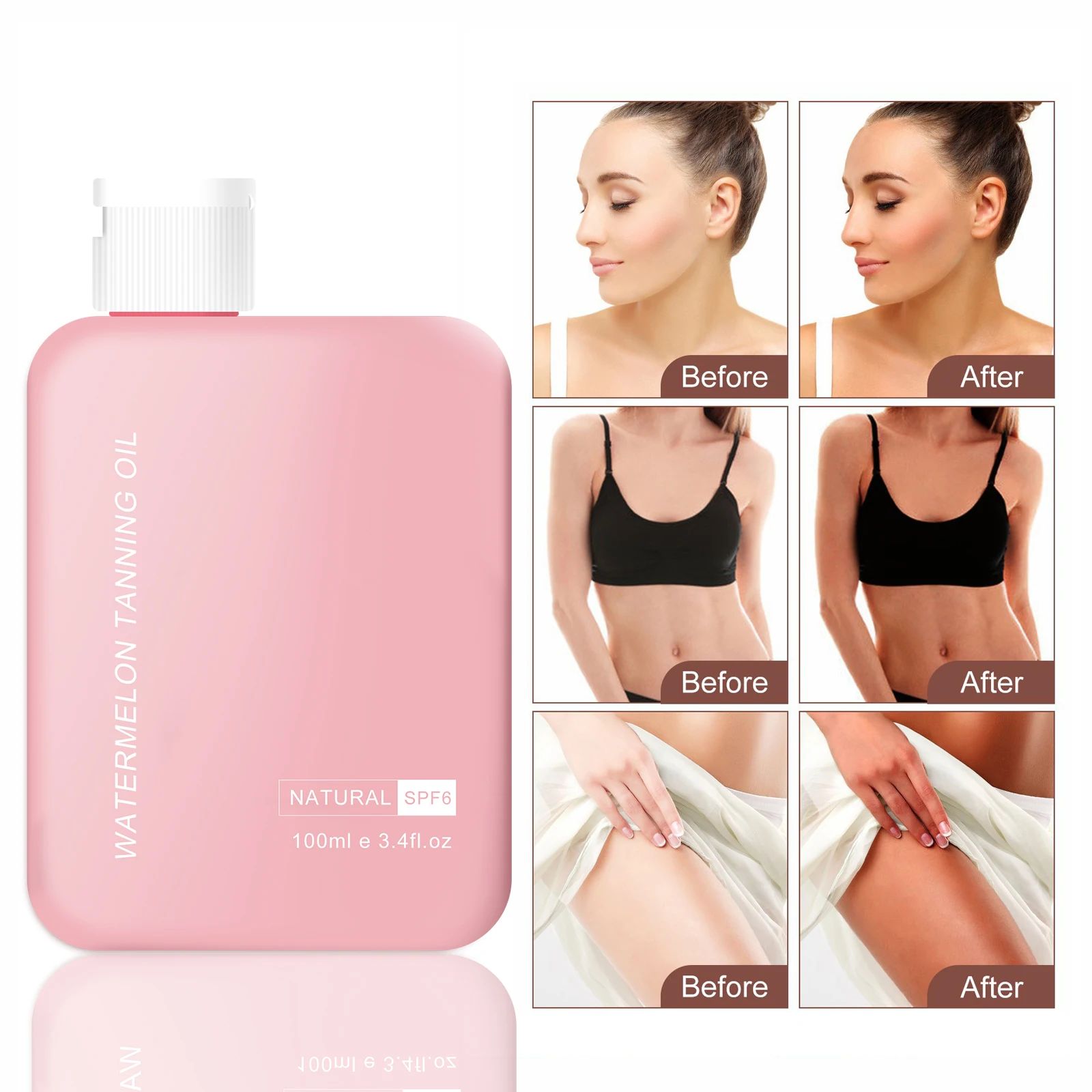 jiajie OEM Private Label sunscreen oil UV protection accelerates tanning oil