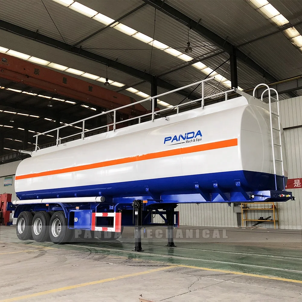 Panda Brand 2-3 axles Liquid Type Ship Heavy Fuel Oil Storage Tank Truck Semi Trailer with Pump for Sale