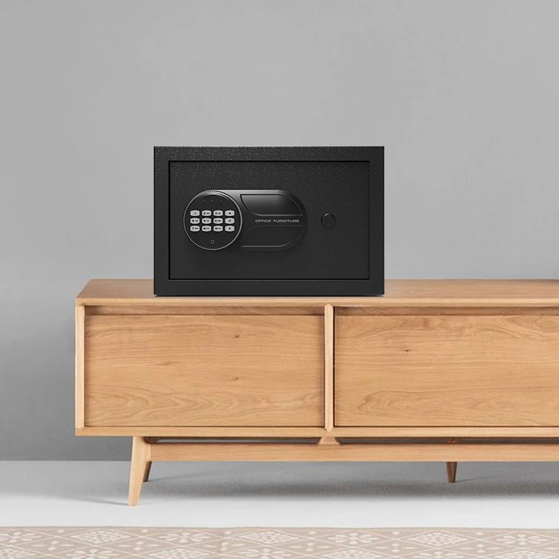 New excellent digital electronic fingerprint passward portable metal smart safe box