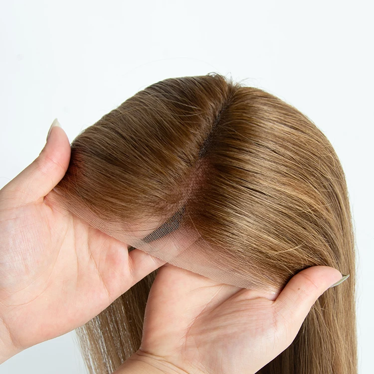 New Style Human Topper Lace Front Clip In Hair Toppers Comfortable European Human Hair Topper