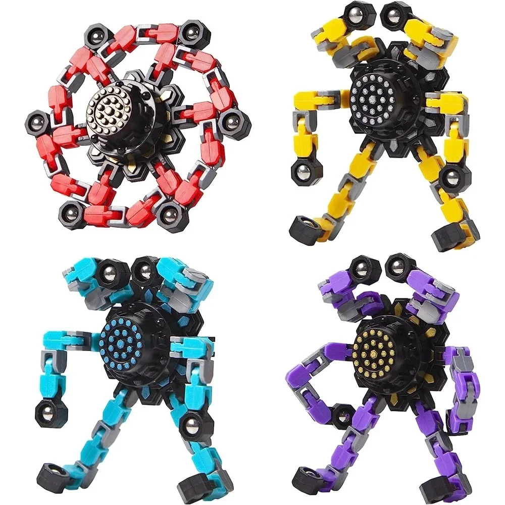 Transformable Fidget Spinners Stress Relief Sensory Toys Fingertip Gyros Spinner Party Gifts For Autism Kids Adults W24-546