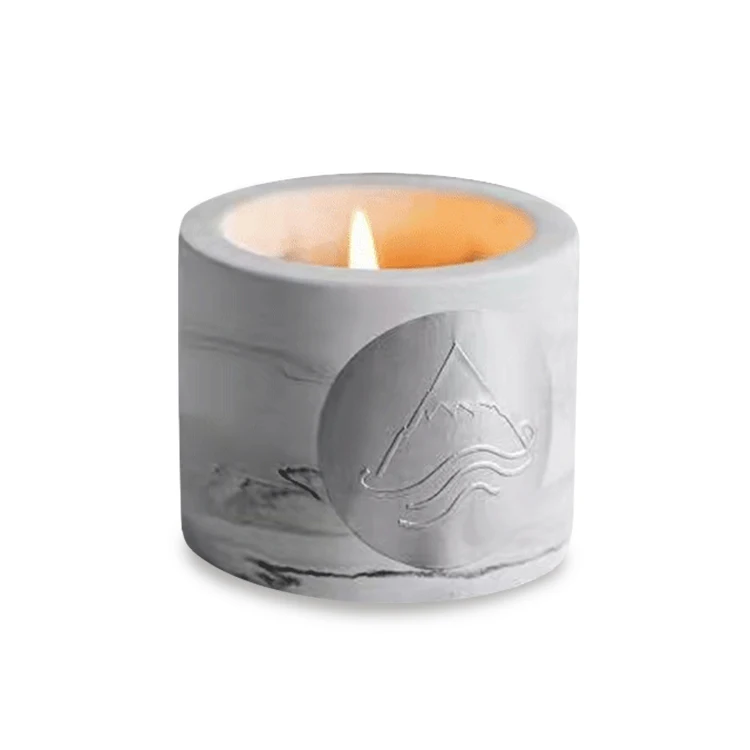 Custom  Decorative Candles Fragrance Greek Sculpture David Statue Vessels Candles Scented Ceramic Candle Jar With Lid