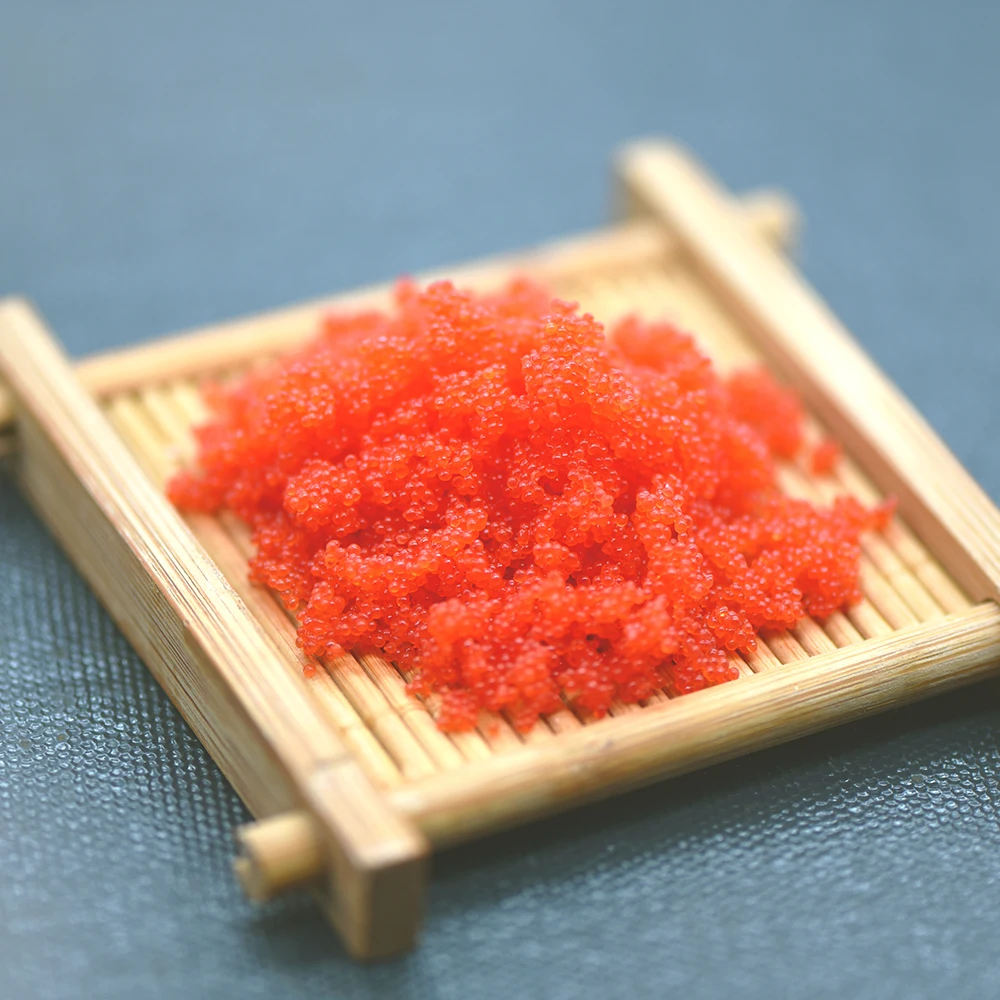 Sushi Caviar Seasoned Capelin Roe Masago Fish Roe Fish Eggs Caviar For Sale