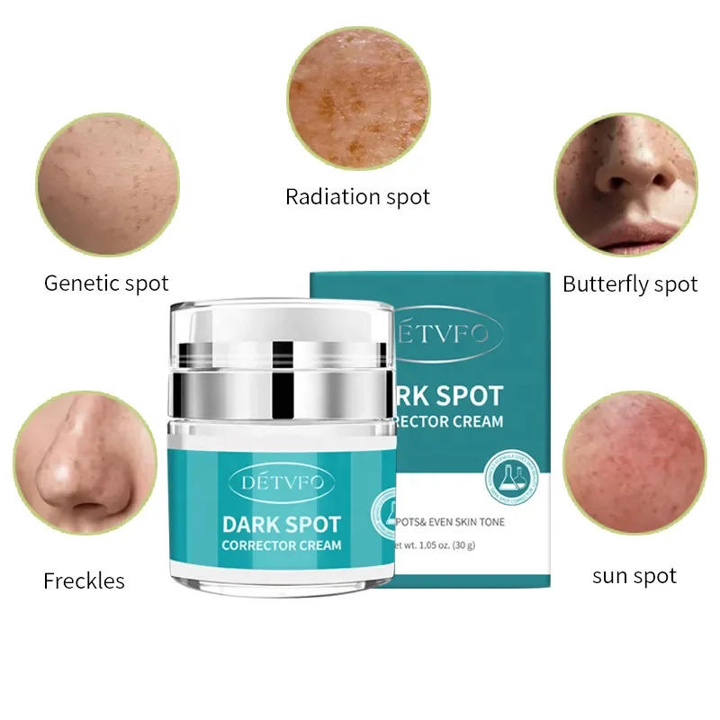 Face Whitening Freckle Remove Remover Lactic Acid Brightening Dark Spot Corrector Cream For Men Women