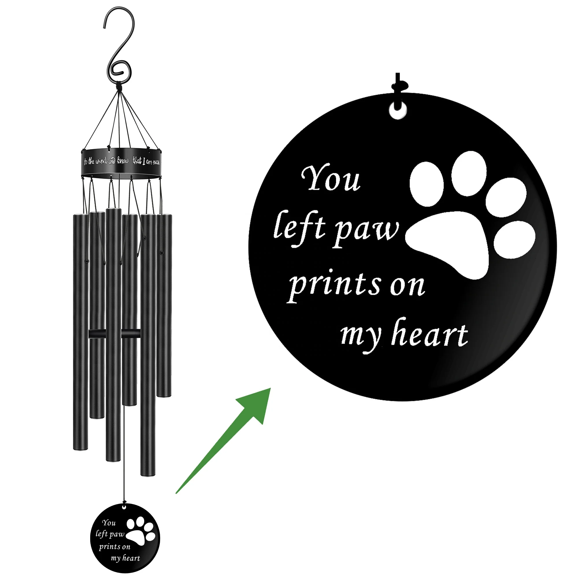 Dog sympathy gifts loss of a pet sympathy  wind chimes for men