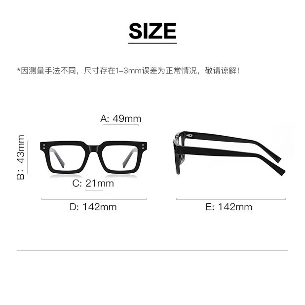 Oversized Square Blue Light Blocking Glasses Fashion Computer Eyewear with Anti Glare Eye Protection for Women and Men