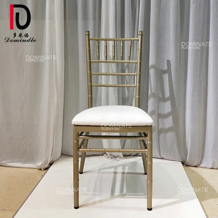 Hot Style Elegant Event Furniture Iron Frame Cross Back Wedding Party Chairs