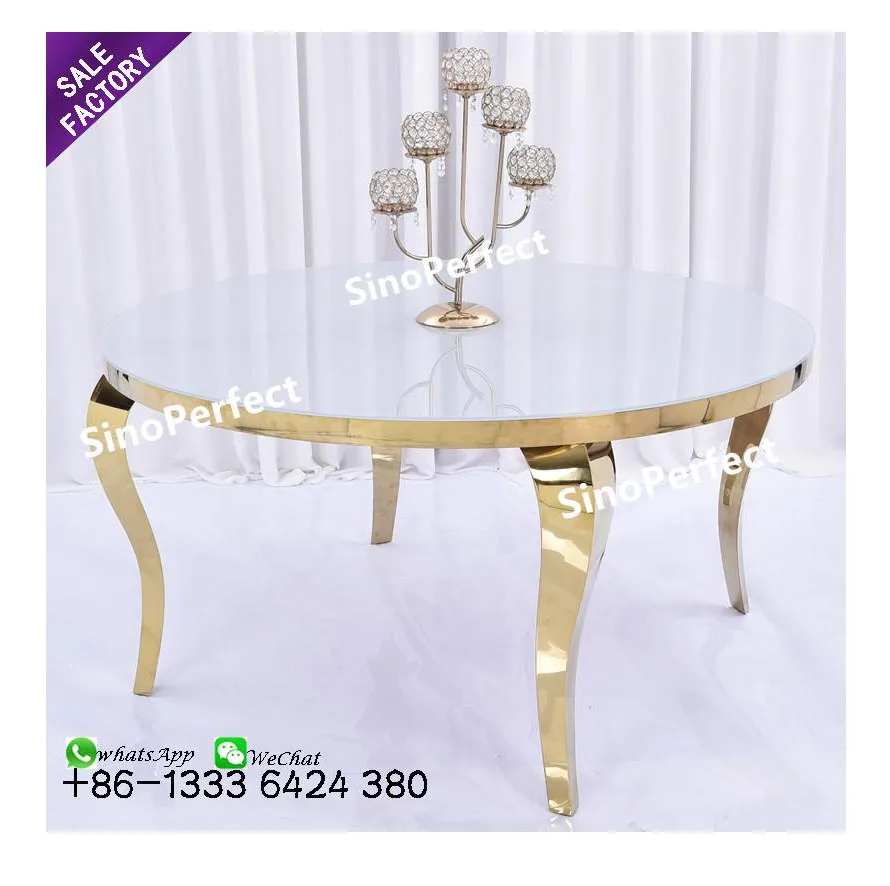 Хороший выбор длинный стол для отеля Свадебный роскошный банкетный из нержавеющей стали в форме серпантина