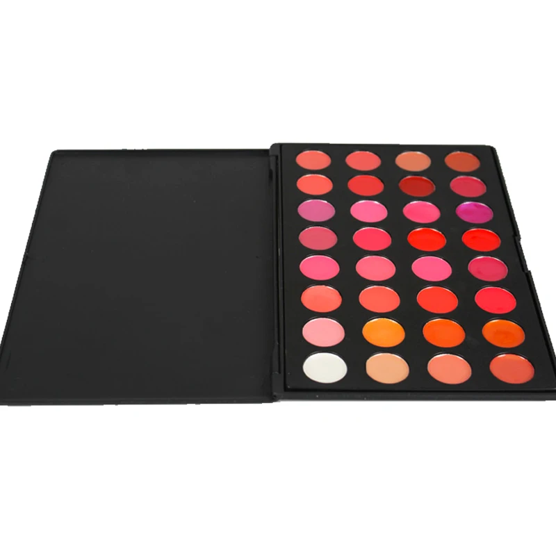 Hot selling make up set waterproof  own brand Professional Long Lasting Moist 32 colors Lip Cream Palette